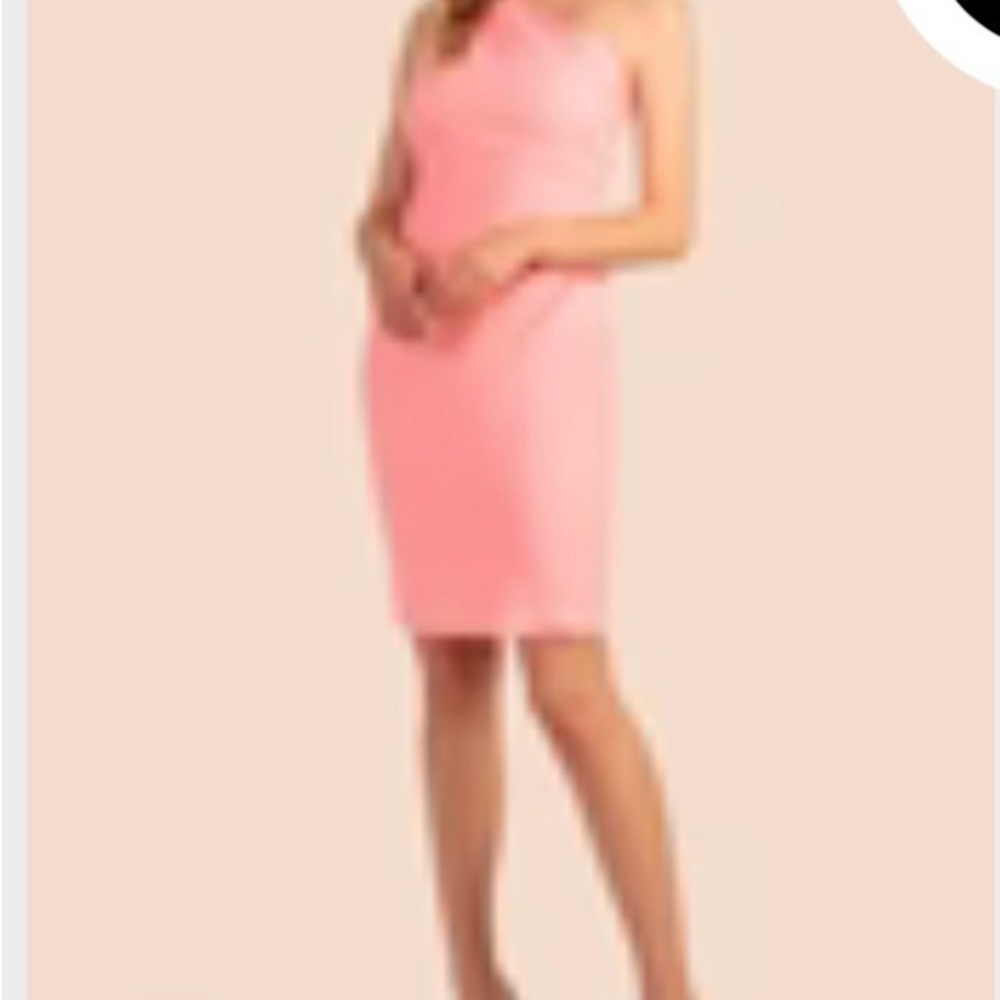 Trina Turk Sleeveless Coral-Pink Sheath Dress